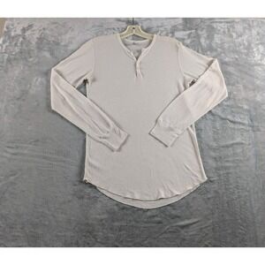 American Apparel Dexter Morgan Henley Kill Shirt Mens Medium White USA READ